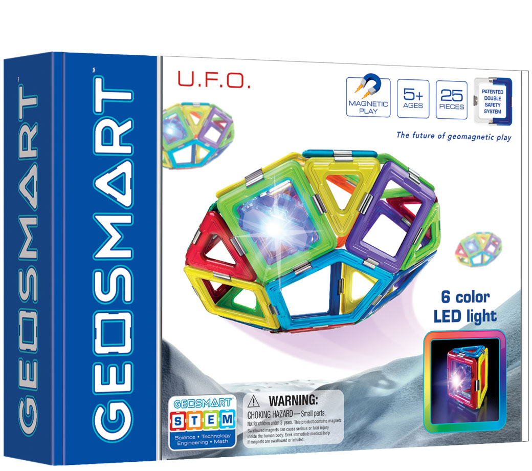 Geosmart UFO 25 pièces avec élément DEL-NEUF ET Neuf dans sa boîte 