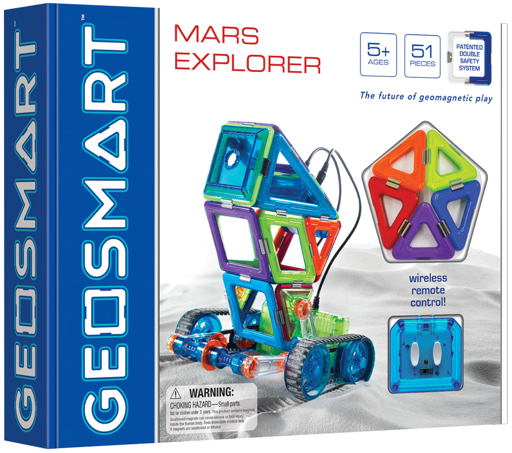 GeoSmart Moon Lander With Wireless Remote Control Magnetic Kids Set 31 pieces 